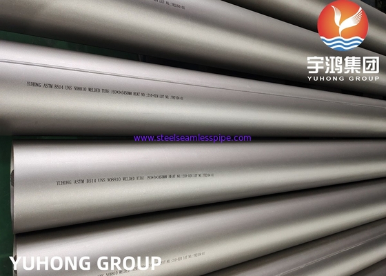 ท่อ INCOLOY 800H, ท่อเชื่อมโลหะผสมนิกเกิล ASTM B514 B163 B407