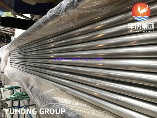 ASTM A249 TP321 เชื่อมท่อแลกเปลี่ยนความร้อนจากเหล็กกล้าออสเทนนิติก DNV NK PED ได้รับการอนุมัติ