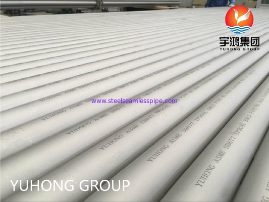 ASTM A312 TP904L ท่อโลหะผสมสแตนเลสขนาดเส้นผ่านศูนย์กลางภายนอกขนาดใหญ่สำหรับสารเคมี / น้ำมัน / ทางทะเล