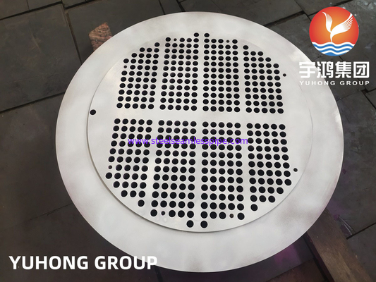ASTM A182 F304 F316L ใบท่อสําหรับเครื่องแลกเปลี่ยนความร้อน PT มี
