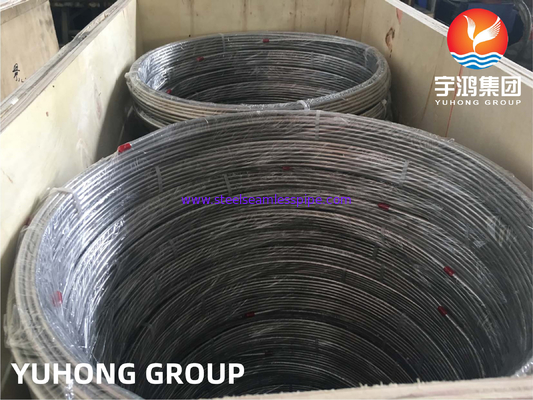 ASTM A269 TP316L เหล็กกล้าไร้สนิมดึงเย็นท่อม้วนแบบไม่มีรอยต่อแม่นยำอบอ่อนสดใส