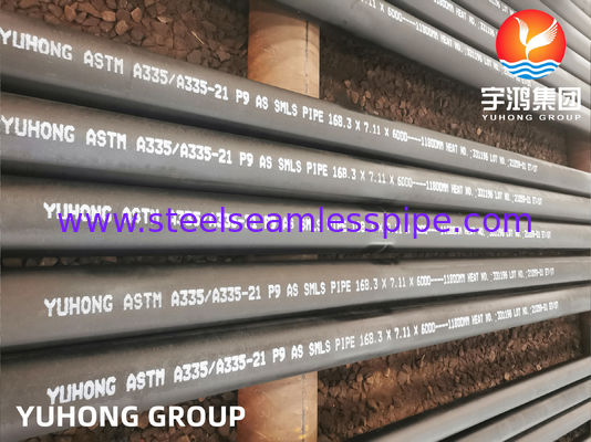ASTM A335 P9 ท่อไร้รอยเหล็กสแตนเลสสําหรับการใช้งานอุณหภูมิสูง