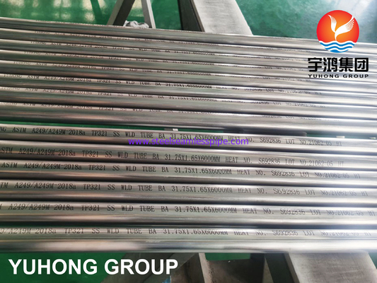 A249 TP321 ระบบ HVAC แบบสแตนเลส ท่อผสมแสง