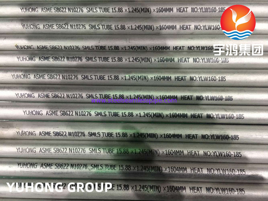 HASTELLOY C-276 ท่อหม้อน้ำไม่มีรอยต่อ ASME SB622 SB619 SB626 N10276 / 2.4819