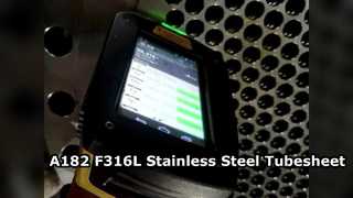 A182 F316L เหล็กกล้าไร้สนิมปลอมแปลง Tubesheet สำหรับแลกเปลี่ยนความร้อน