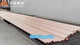 ASTM B111 UNS C12200 ท่อทองแดง DHP สำหรับ HVAC และเครื่องแลกเปลี่ยนความร้อน